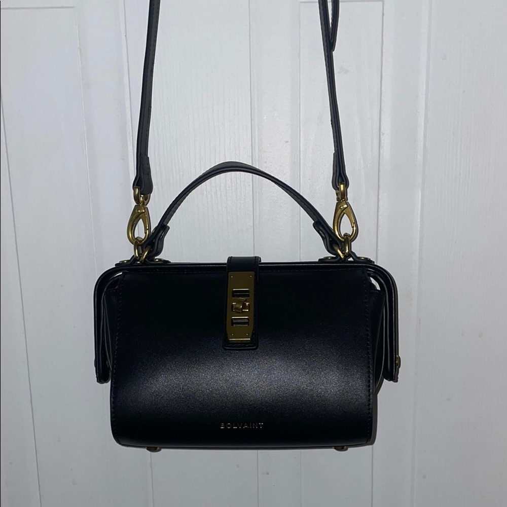 Black leather Bolvaint purse